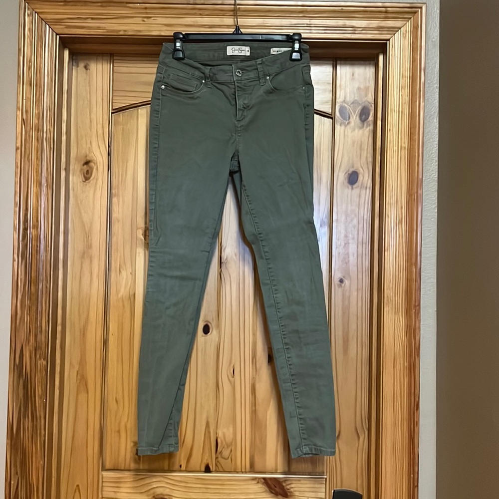sage green jeans, used